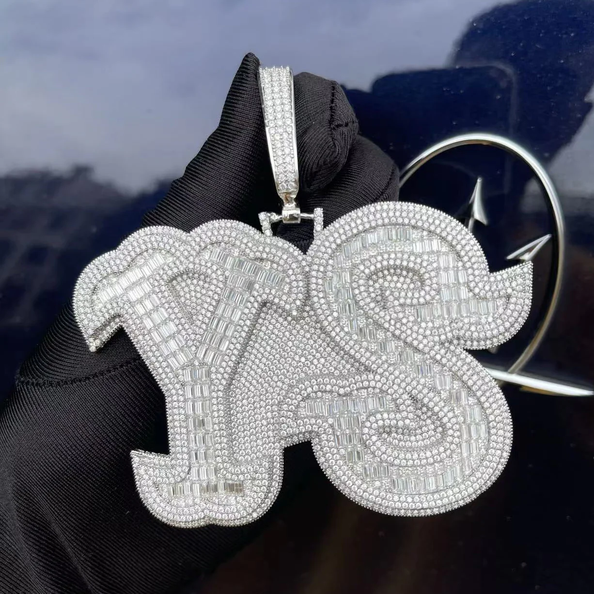 Luxury BIG Iced Out Personalized Custom Name Necklace Pendant - Image 4