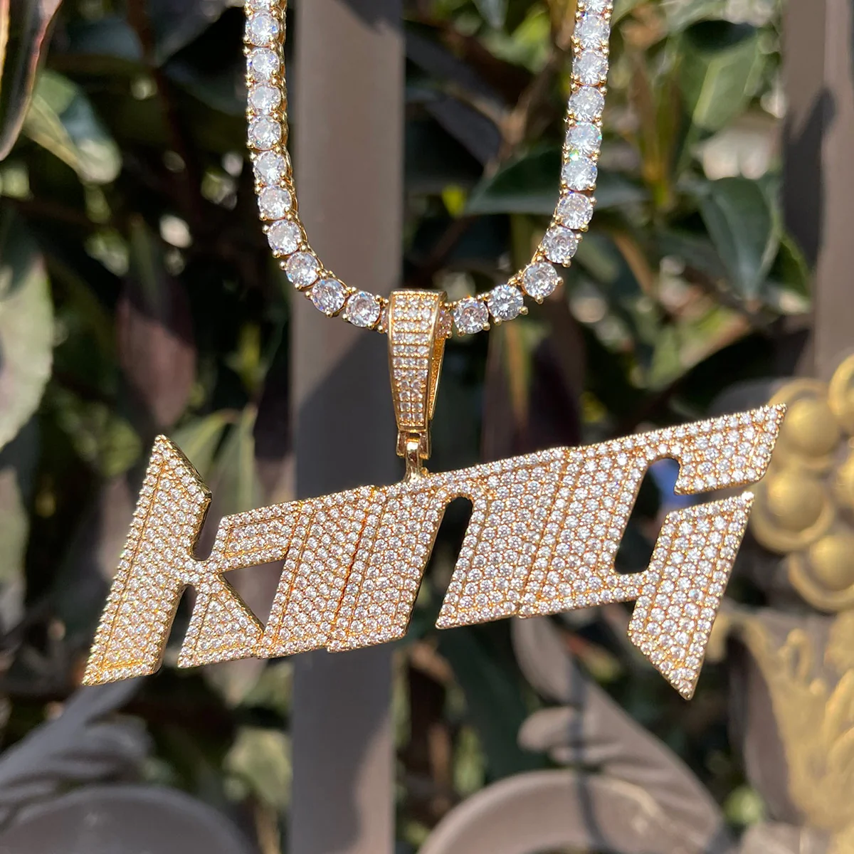 Luxury Font VVS Iced Out Personalized Custom Name Necklace Pendant - Image 6