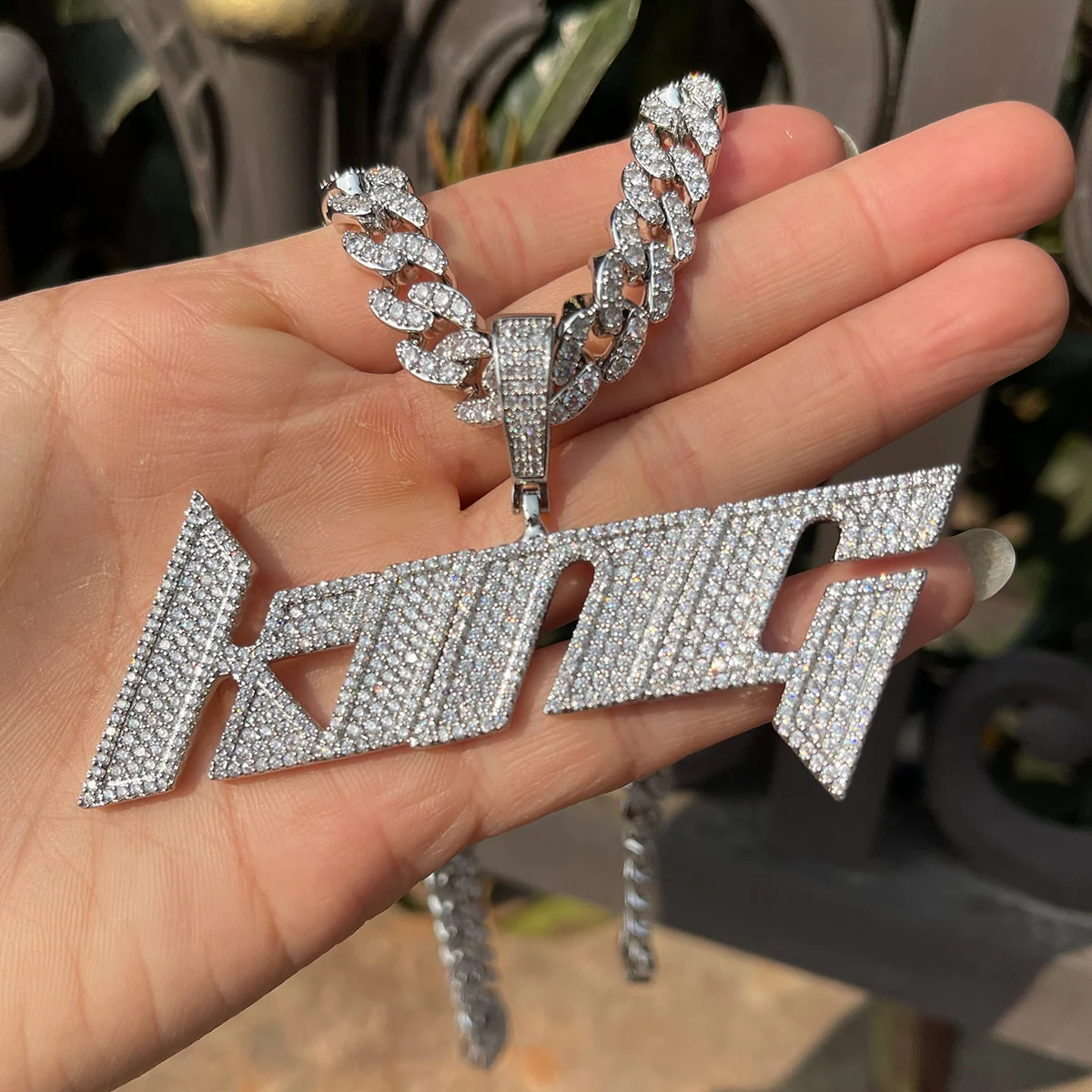 Luxury Font VVS Iced Out Personalized Custom Name Necklace Pendant - Image 7