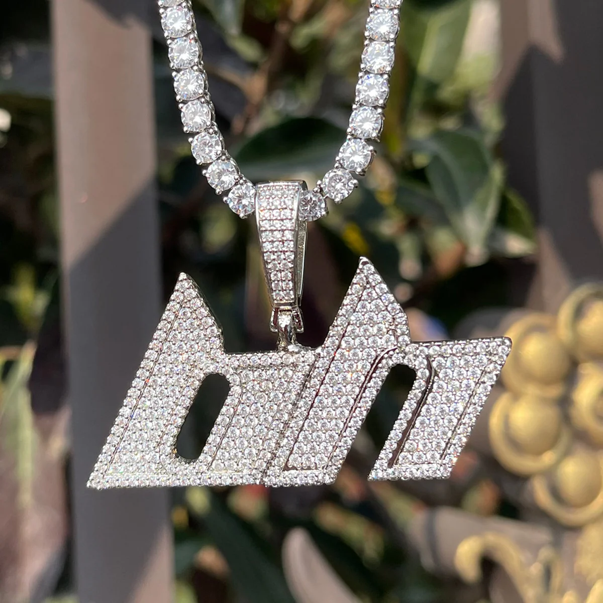 Luxury Font VVS Iced Out Personalized Custom Name Necklace Pendant - Image 9