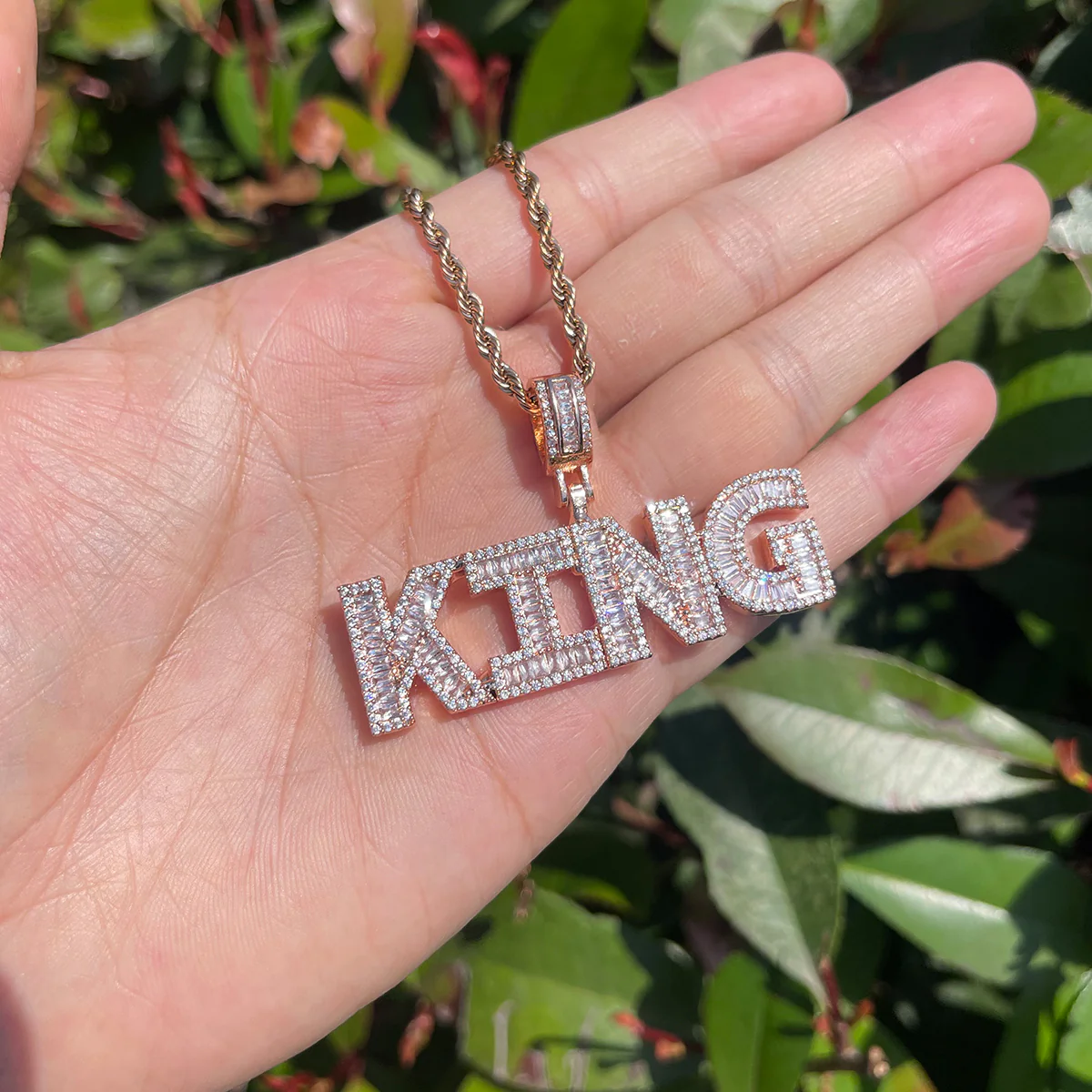 Minimal VVS Iced Out Personalized Custom Name Necklace Pendant - Image 6