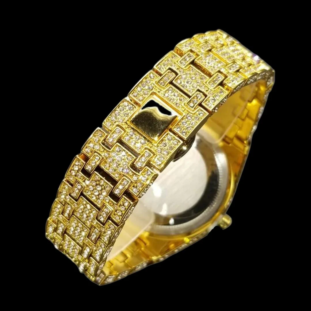 Luxury Bust Down Date VVS Iced Out Diamond Watch - Image 10