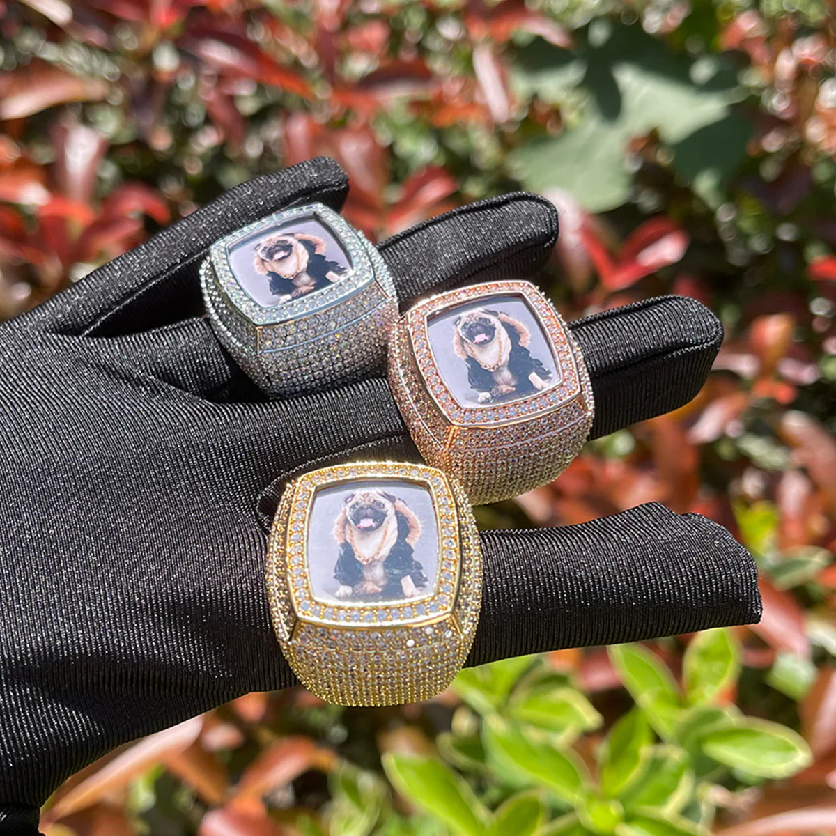 Photo Ice Frame Edition Iced Out Diamond Ring - Image 11