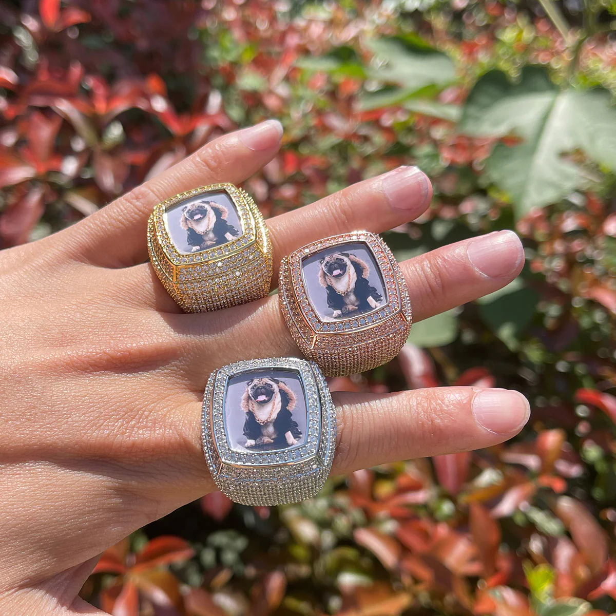 Photo Ice Frame Edition Iced Out Diamond Ring - Image 6