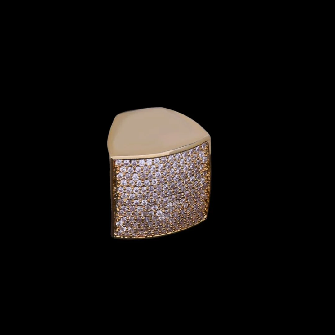 Oval Square Cubic Iced Out Diamond Ring - Image 6