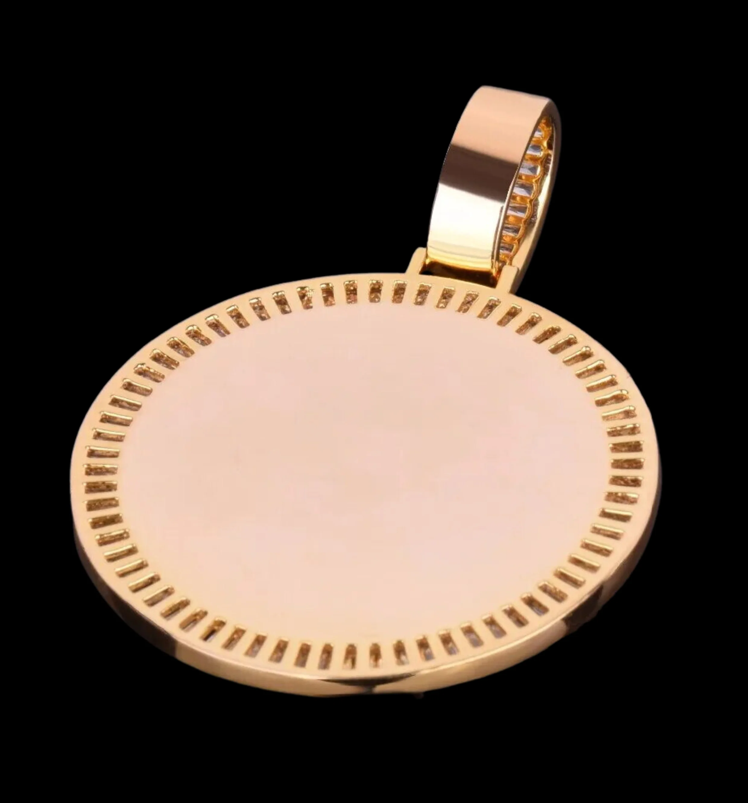 Rounded Baguettes Custom Photo Picture Pendant Necklace - Image 5