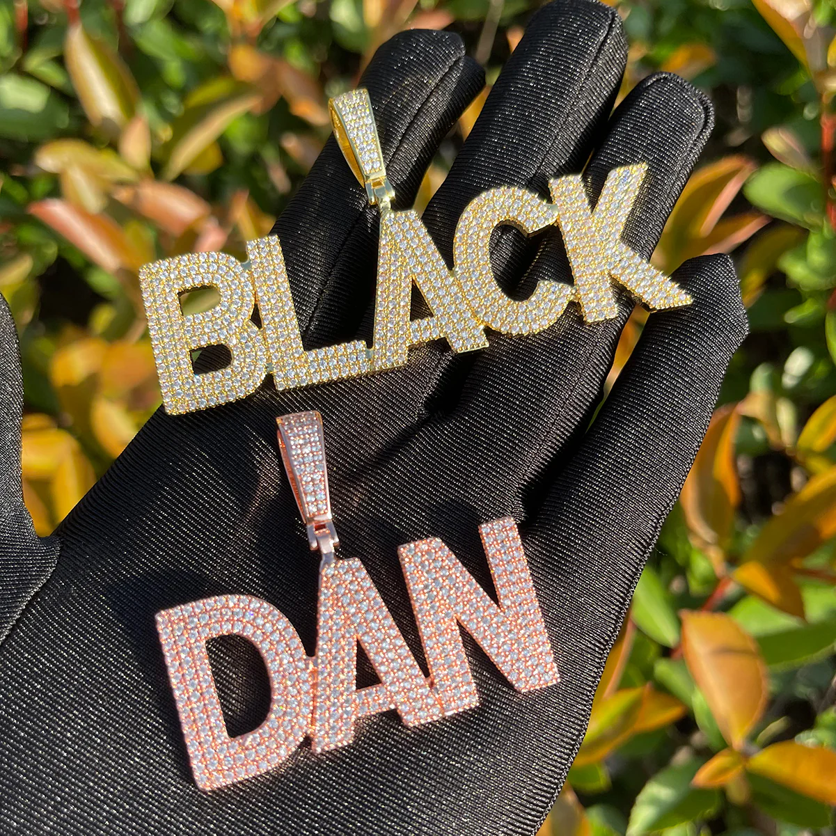 Pure Minimal Iced Out Personalized Custom Name Necklace Pendant - Image 10