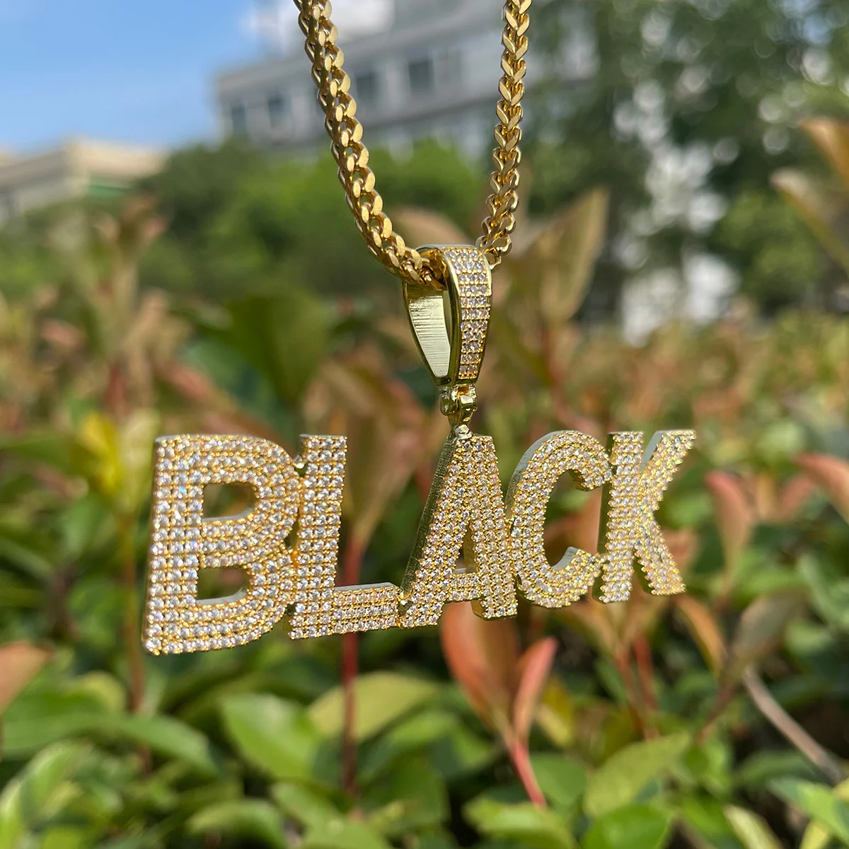 Pure Minimal Iced Out Personalized Custom Name Necklace Pendant - Image 9
