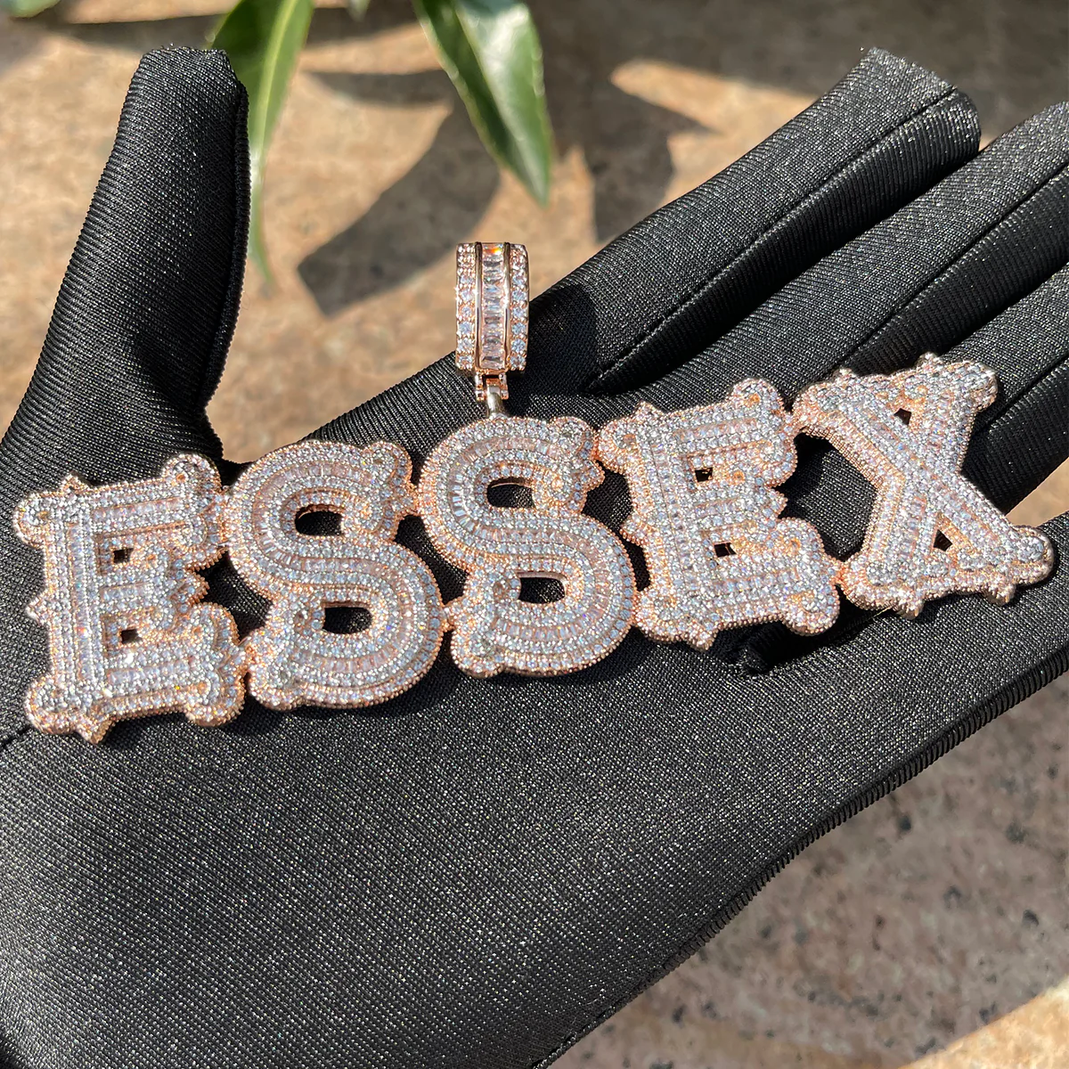Sharp Attention Iced Out Personalized Custom Name Necklace Pendant - Image 3