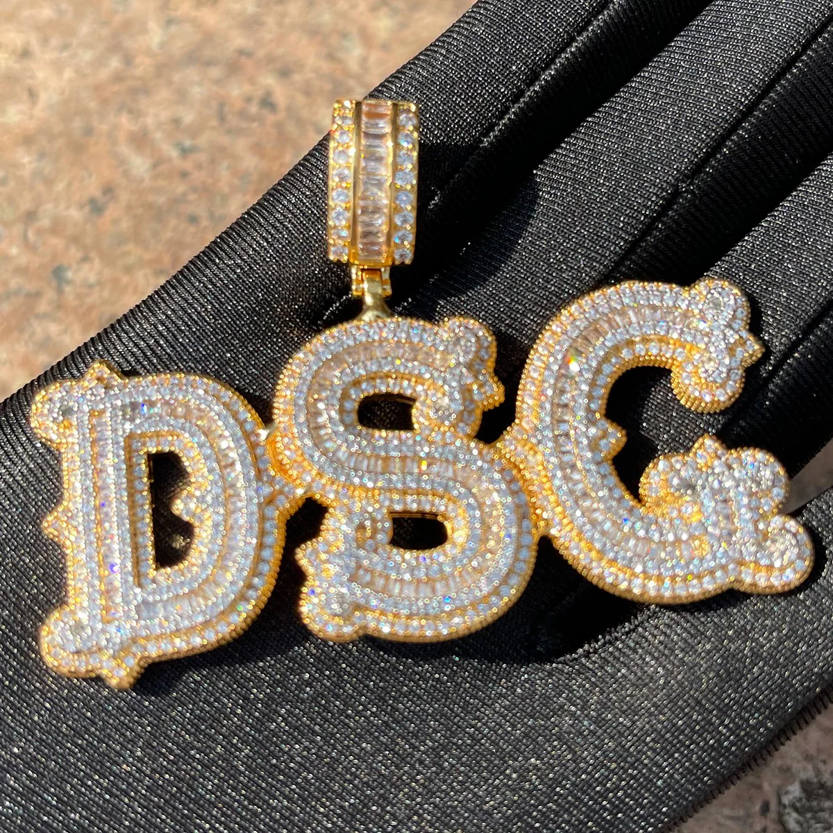 Sharp Attention Iced Out Personalized Custom Name Necklace Pendant - Image 5