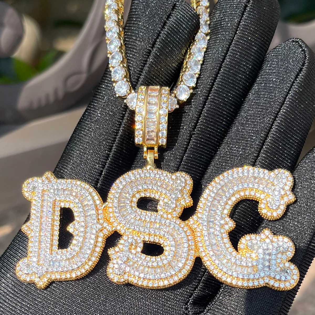 Sharp Attention Iced Out Personalized Custom Name Necklace Pendant - Image 6