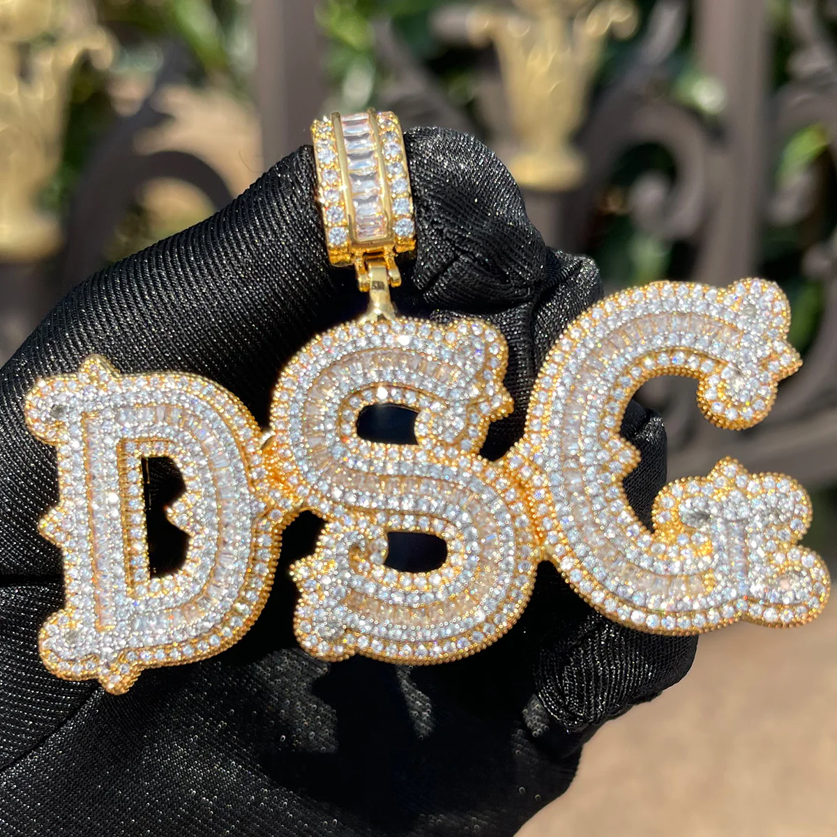 Sharp Attention Iced Out Personalized Custom Name Necklace Pendant - Image 7