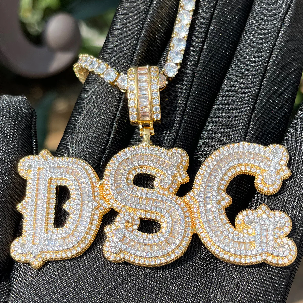 Sharp Attention Iced Out Personalized Custom Name Necklace Pendant - Image 9