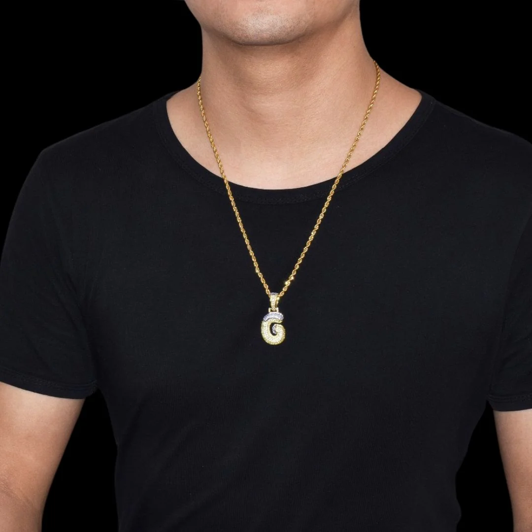 Snowy Drip Iced Out Personalized Custom Name Necklace Pendant - Image 10