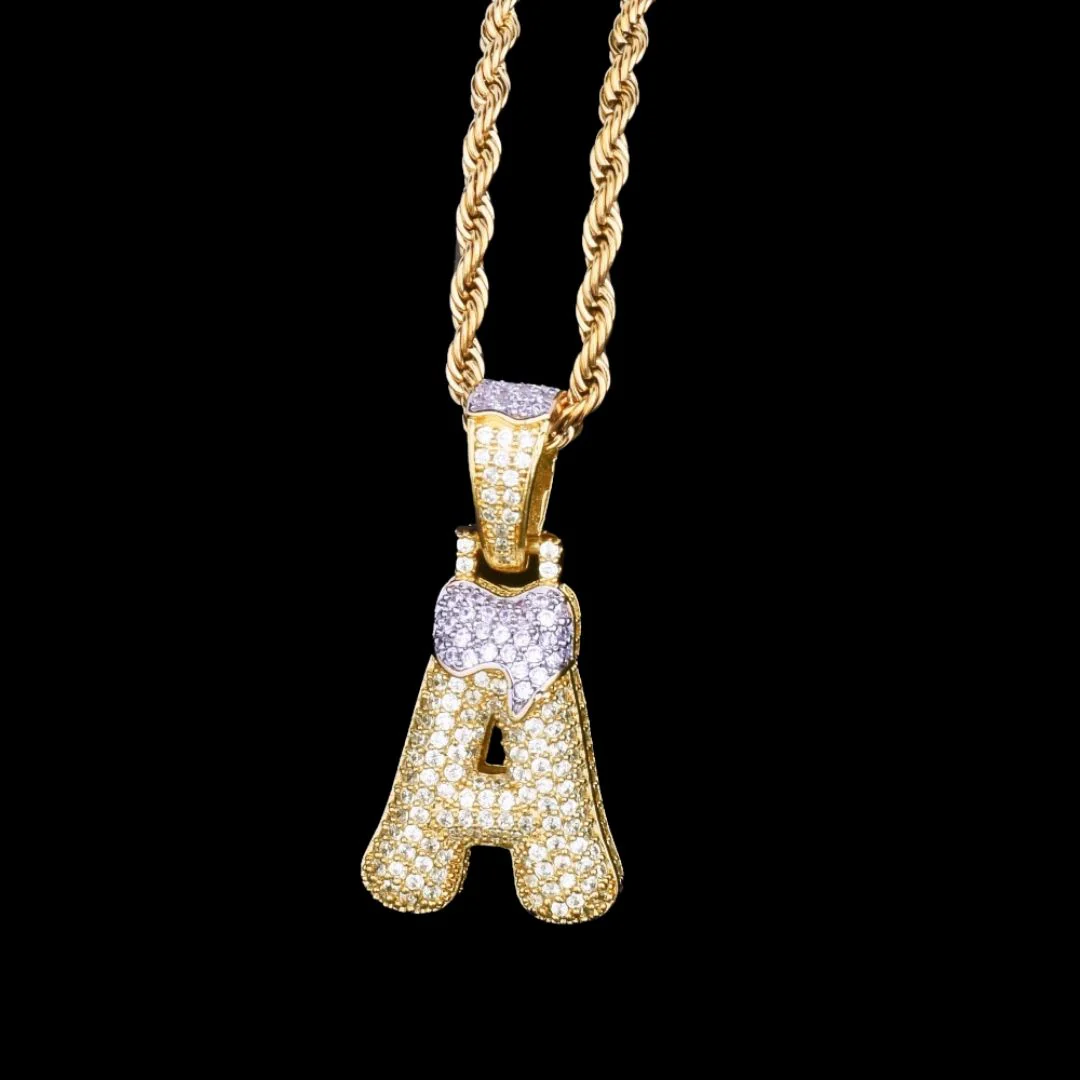 Snowy Drip Iced Out Personalized Custom Name Necklace Pendant - Image 11