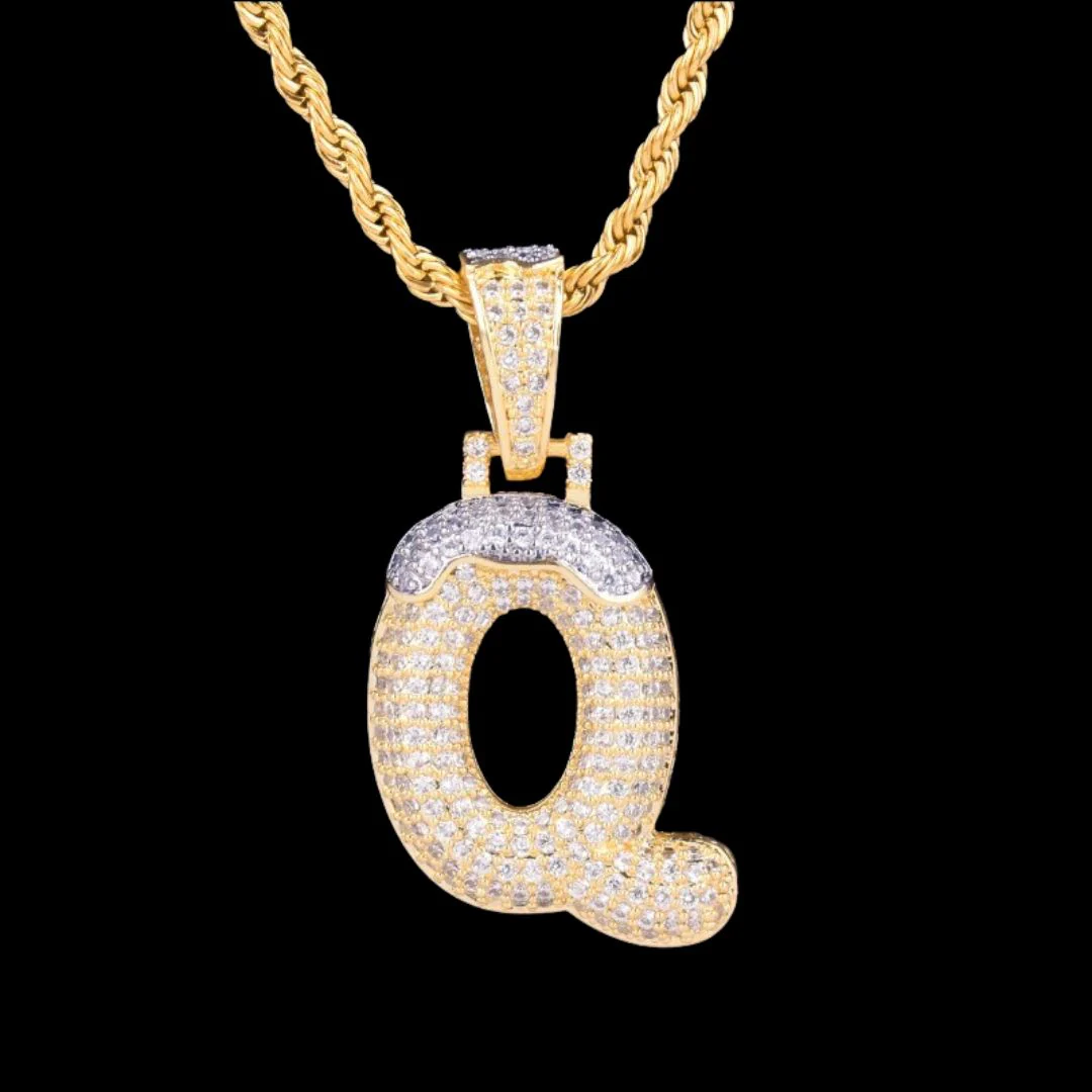 Snowy Drip Iced Out Personalized Custom Name Necklace Pendant - Image 6