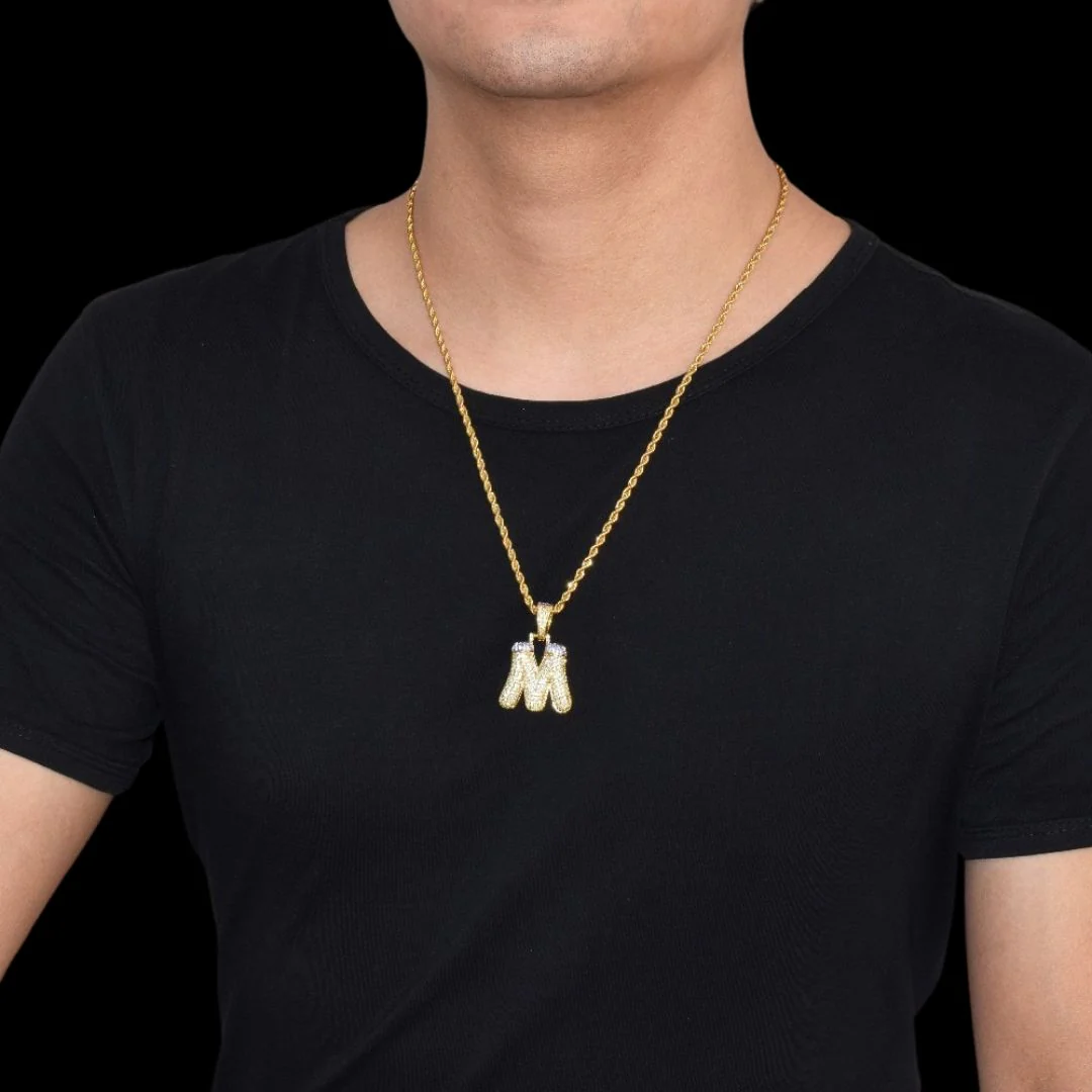 Snowy Drip Iced Out Personalized Custom Name Necklace Pendant - Image 7