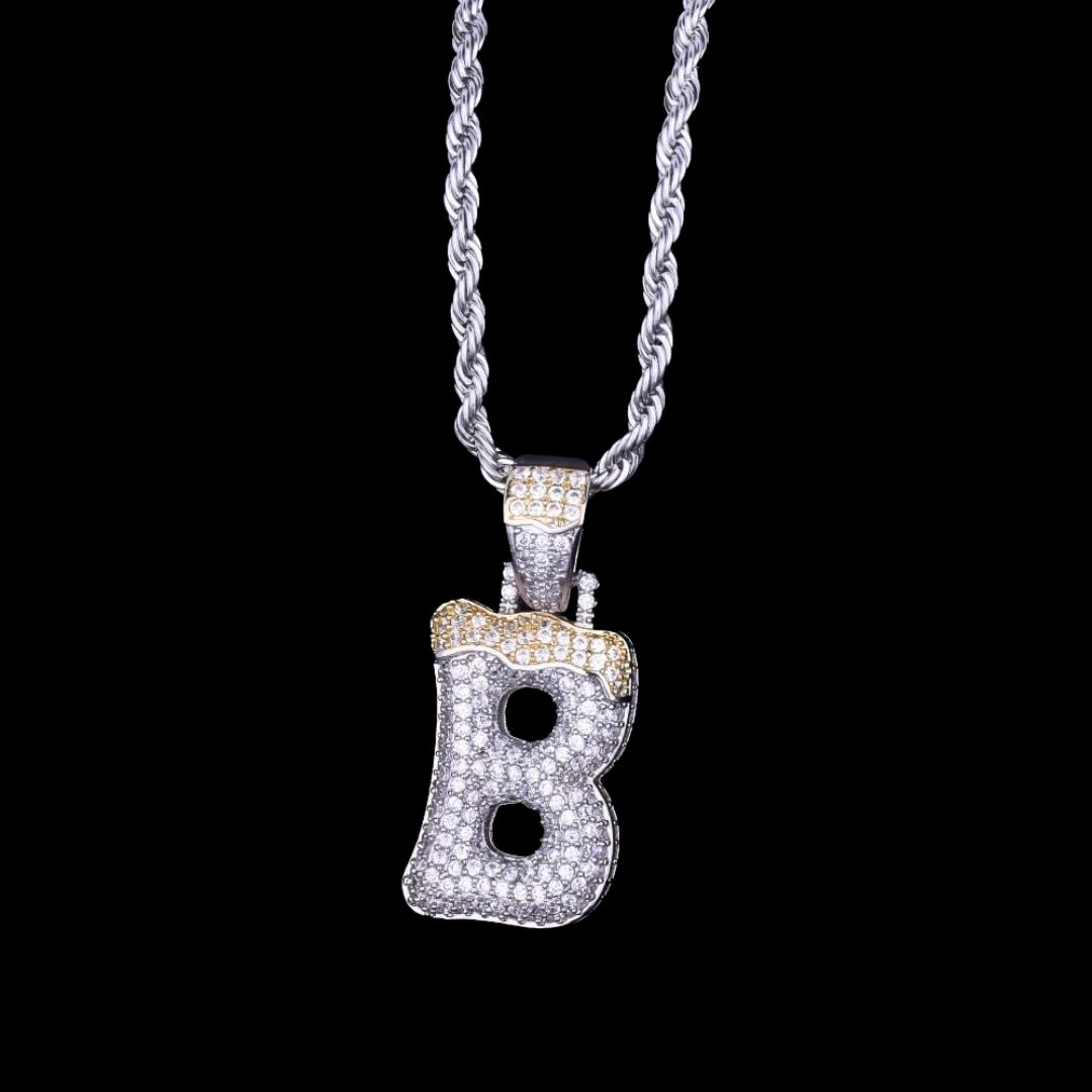 Snowy Drip Iced Out Personalized Custom Name Necklace Pendant - Image 8