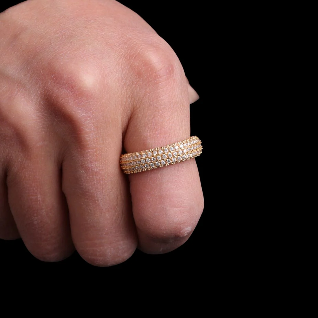 Stones of Round Iced Out Diamond Ring - Image 6
