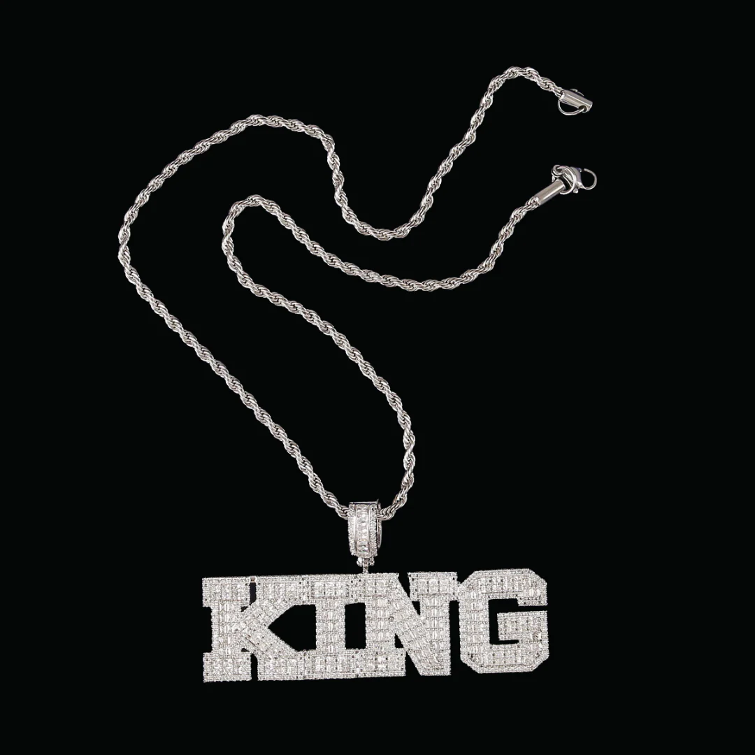 Stylish Iced Out Personalized Custom Name Necklace Pendant - Image 6