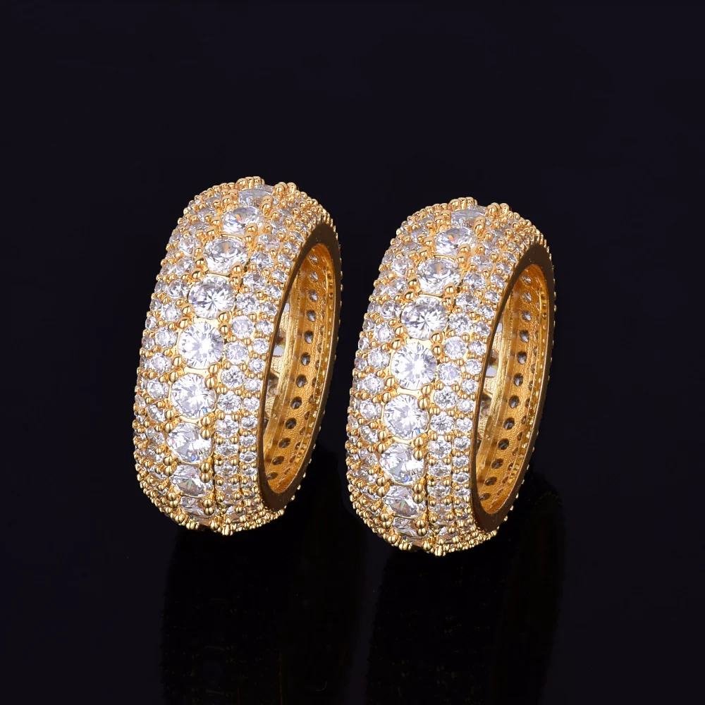 Tennis and Stones Iced Out Diamond Ring - Image 3
