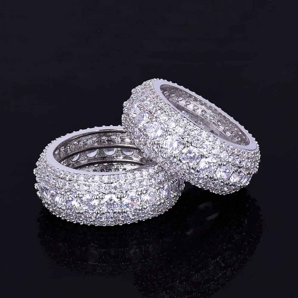 Tennis and Stones Iced Out Diamond Ring - Image 4