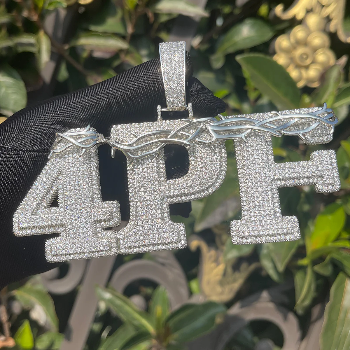Thorn Crown Edition Iced Out Personalized Custom Name Necklace Pendant - Image 10