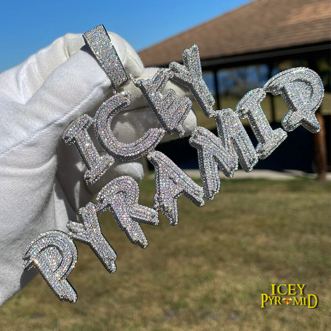 Trend Luxury Design Iced Out Personalized Custom Name Necklace Pendant - Image 12