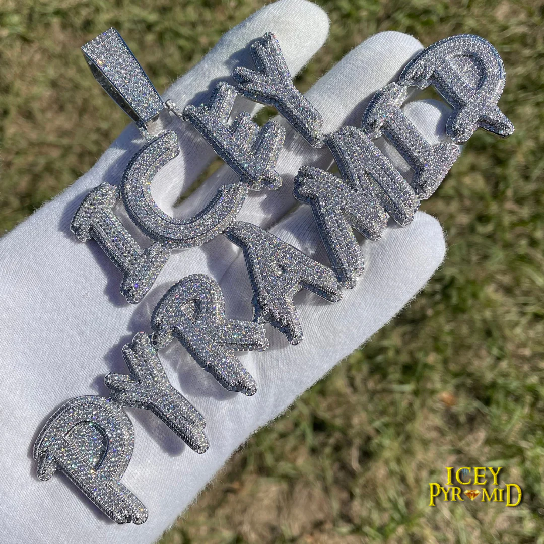 Trend Luxury Design Iced Out Personalized Custom Name Necklace Pendant - Image 13