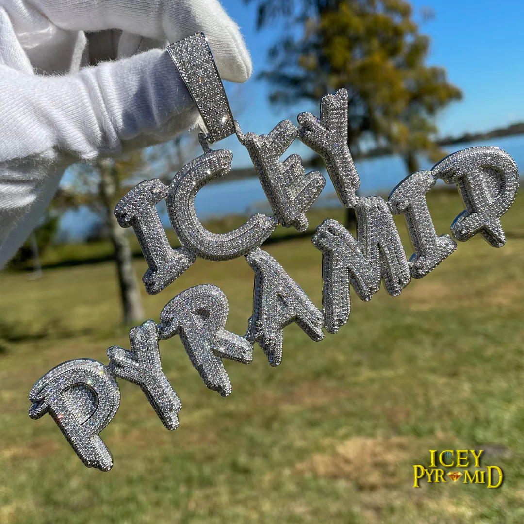 Trend Luxury Design Iced Out Personalized Custom Name Necklace Pendant - Image 14