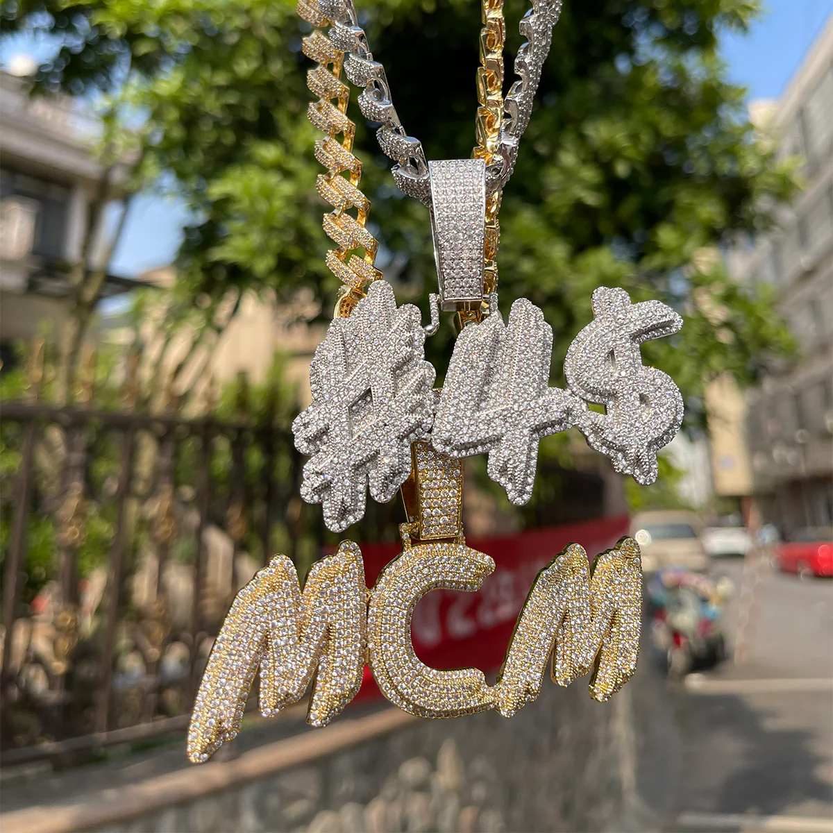 Trend Luxury Design Iced Out Personalized Custom Name Necklace Pendant - Image 6