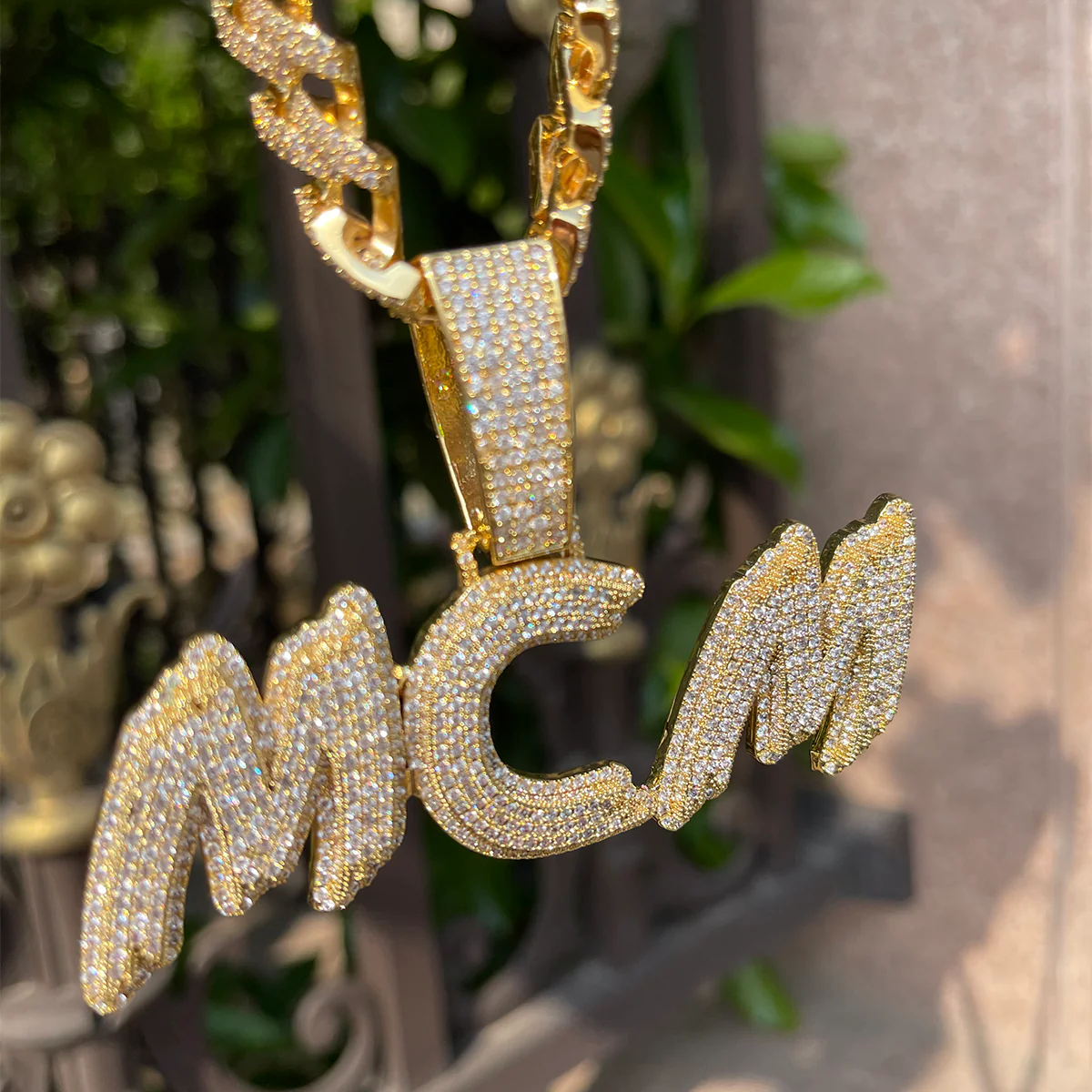 Trend Luxury Design Iced Out Personalized Custom Name Necklace Pendant - Image 7