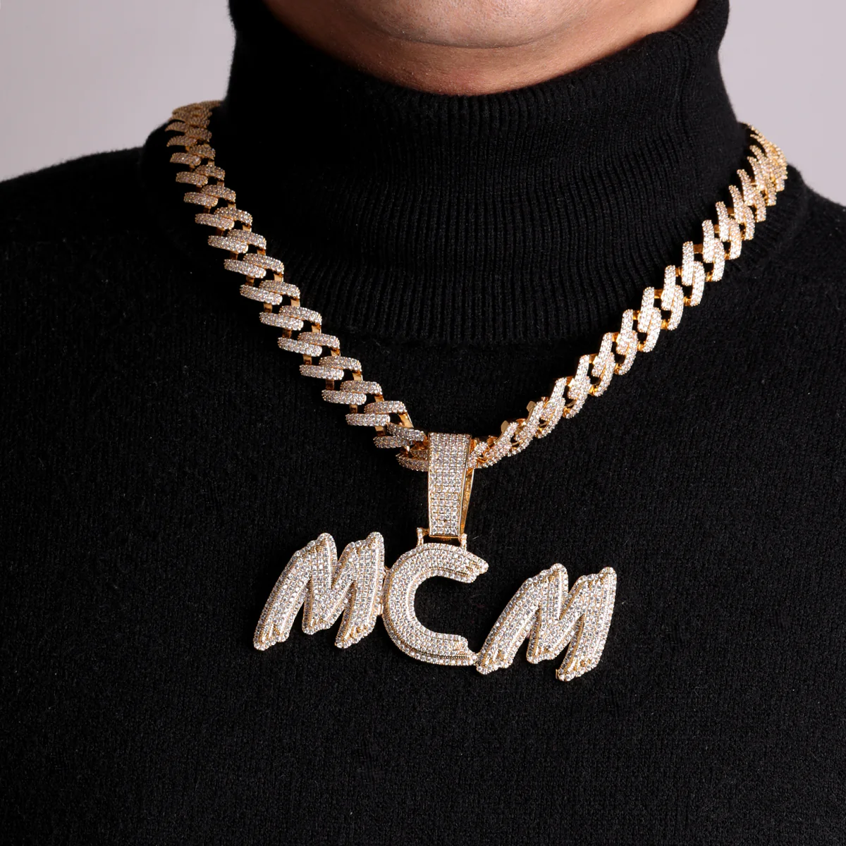 Trend Luxury Design Iced Out Personalized Custom Name Necklace Pendant - Image 9
