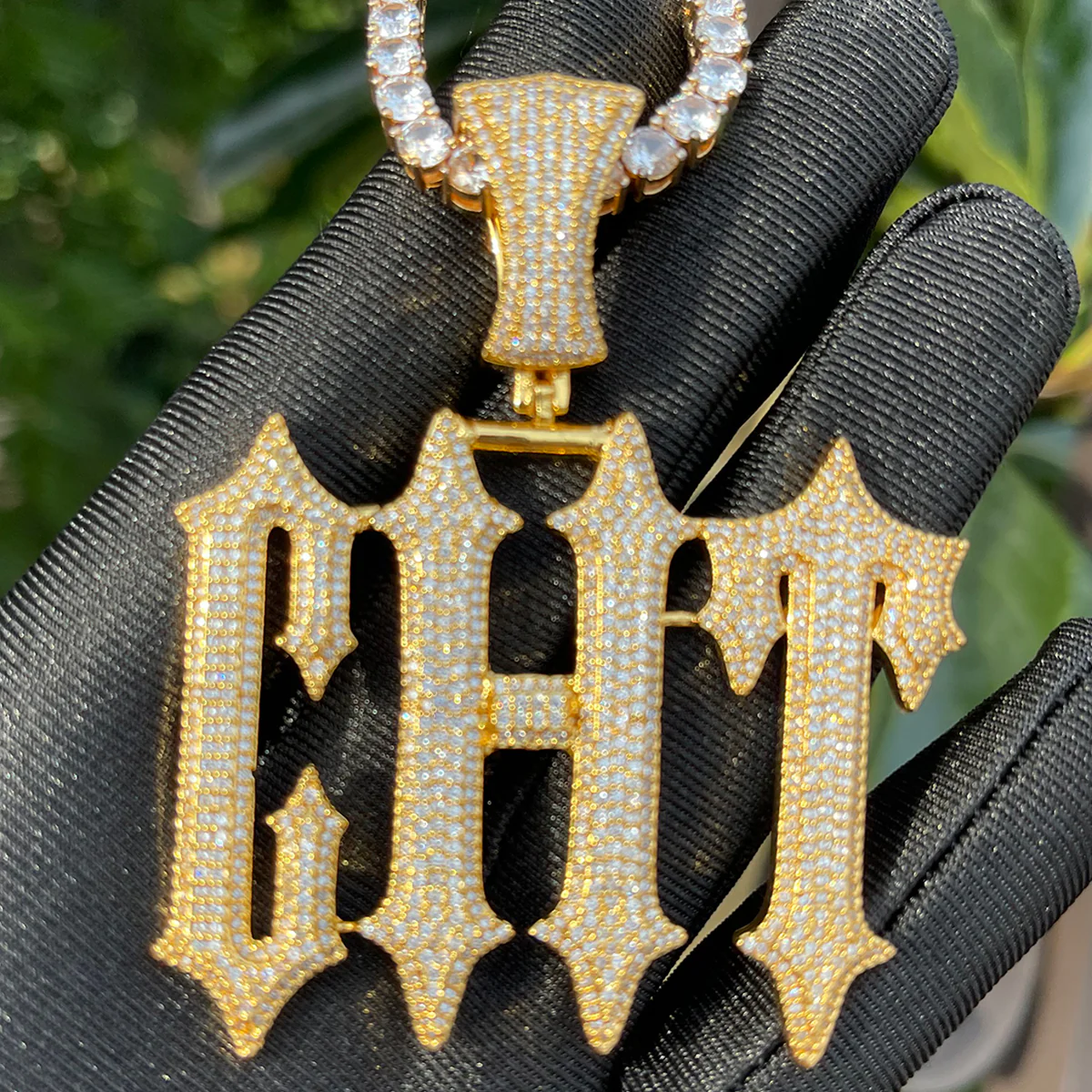 Vampire Rapper Star Rock Iced Out Personalized Custom Name Necklace Pendant - Image 3