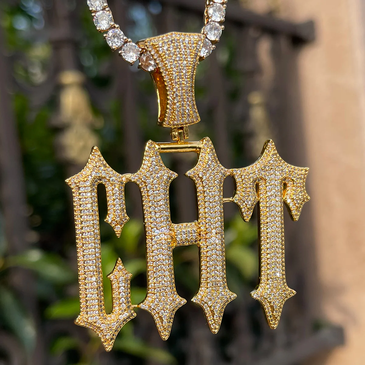Vampire Rapper Star Rock Iced Out Personalized Custom Name Necklace Pendant - Image 5