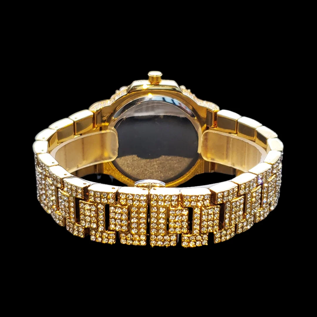 VVS Full Ice Date Special Minute Hand Iced Out Diamond Watch - Image 13