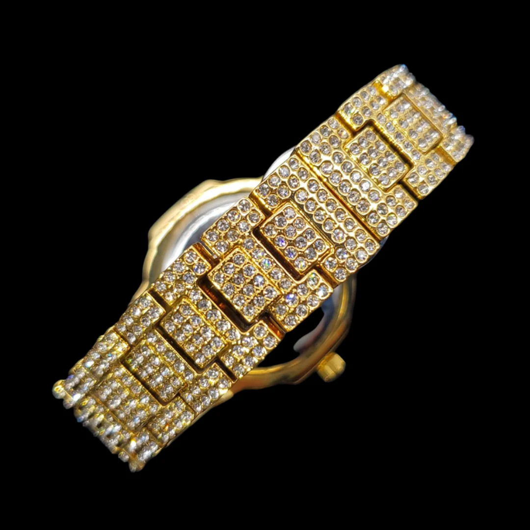 VVS Full Ice Date Special Minute Hand Iced Out Diamond Watch - Image 18