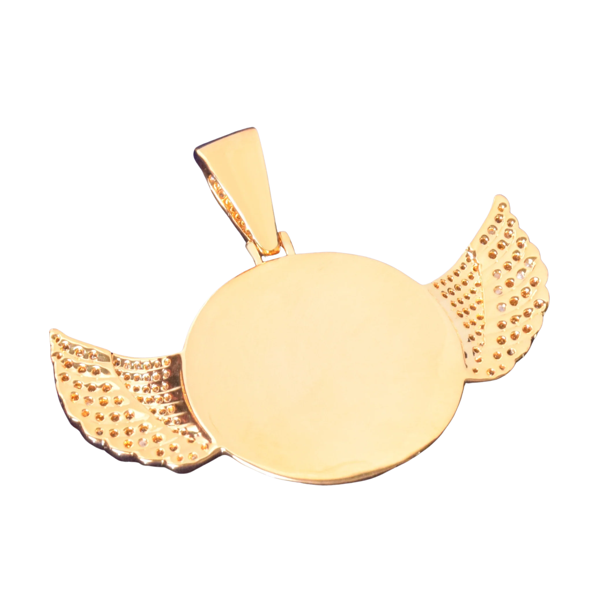 Wings Pave Charm Tennis Custom Photo Picture Pendant Necklace - Image 3